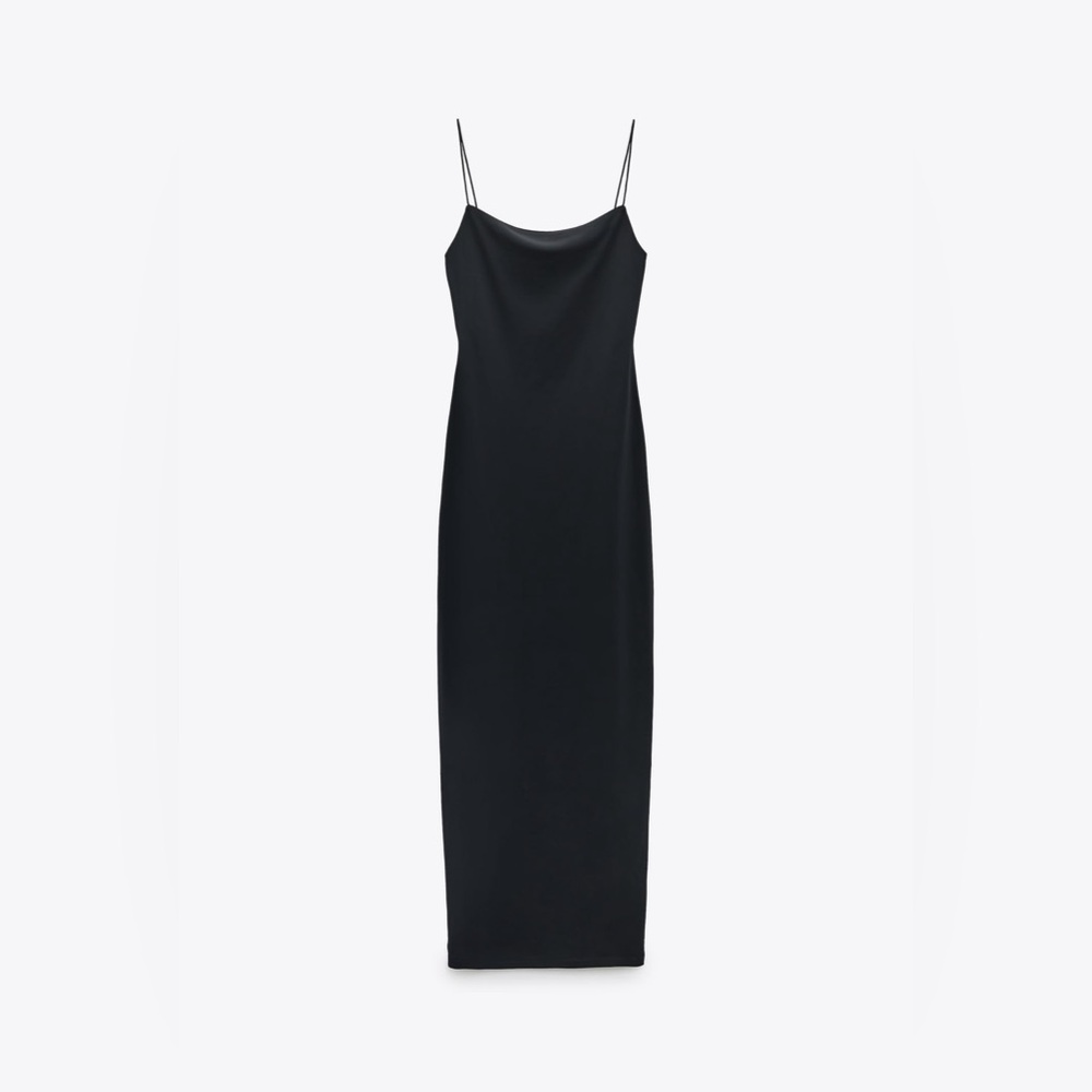 NWT [zara] long stretchy fitted dress